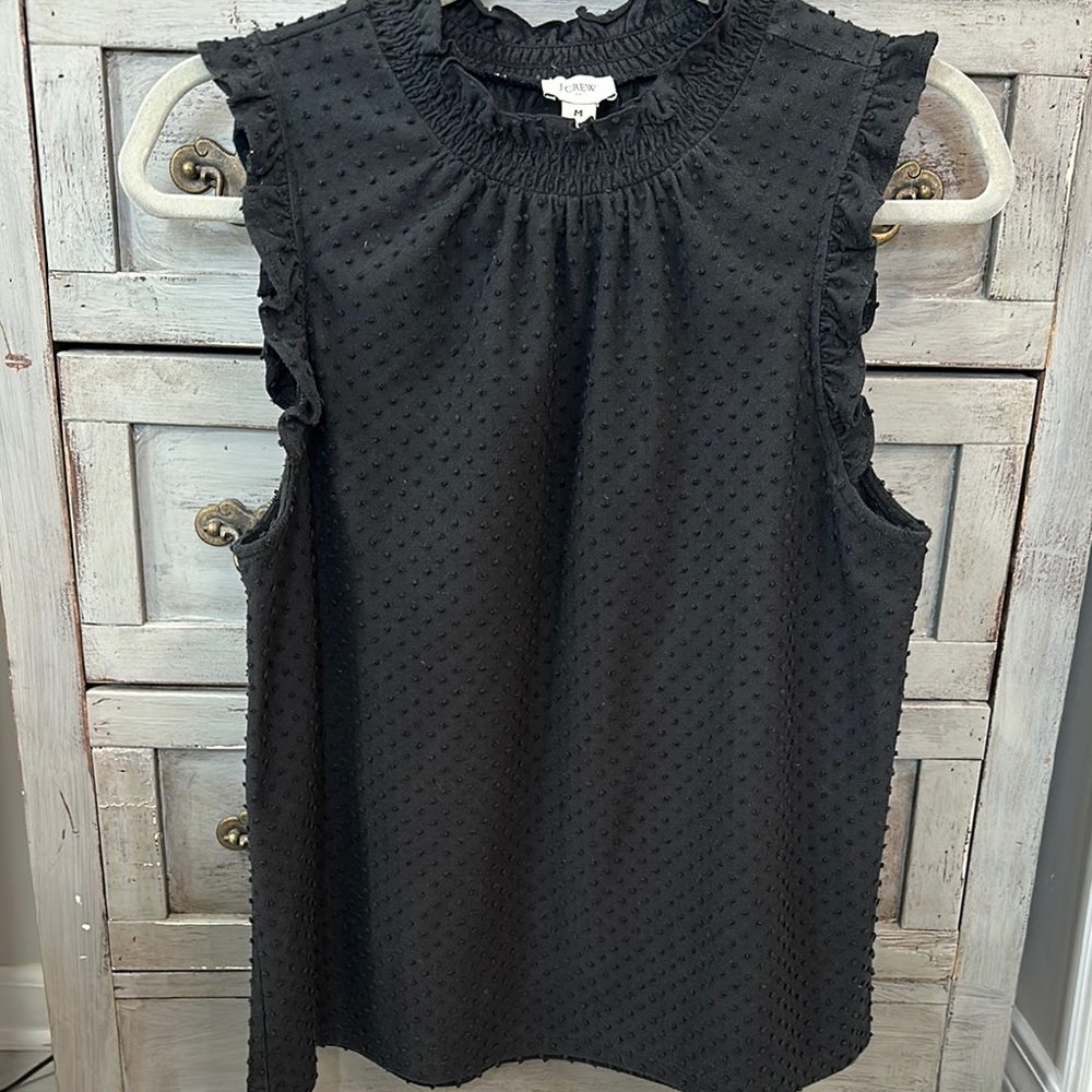 J. Crew Black Sleeveless Top